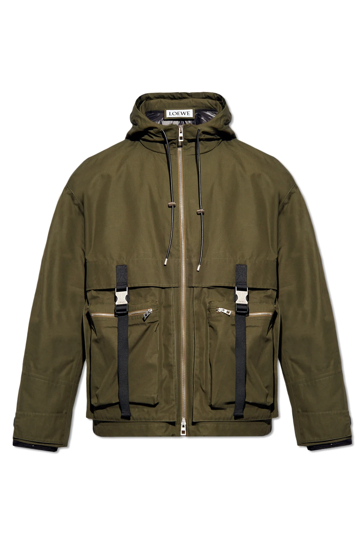 Parka with multiple pockets