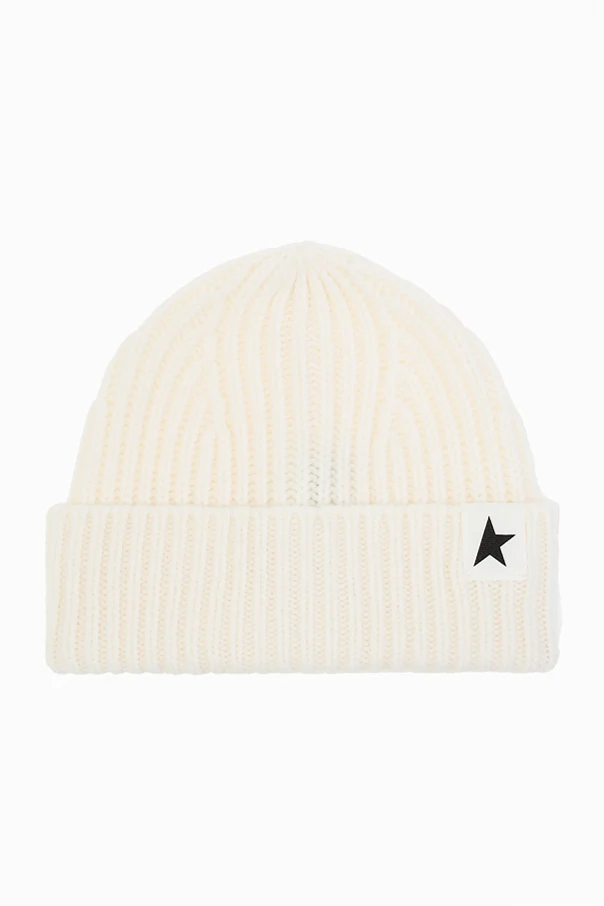 cream Wool hat with logo