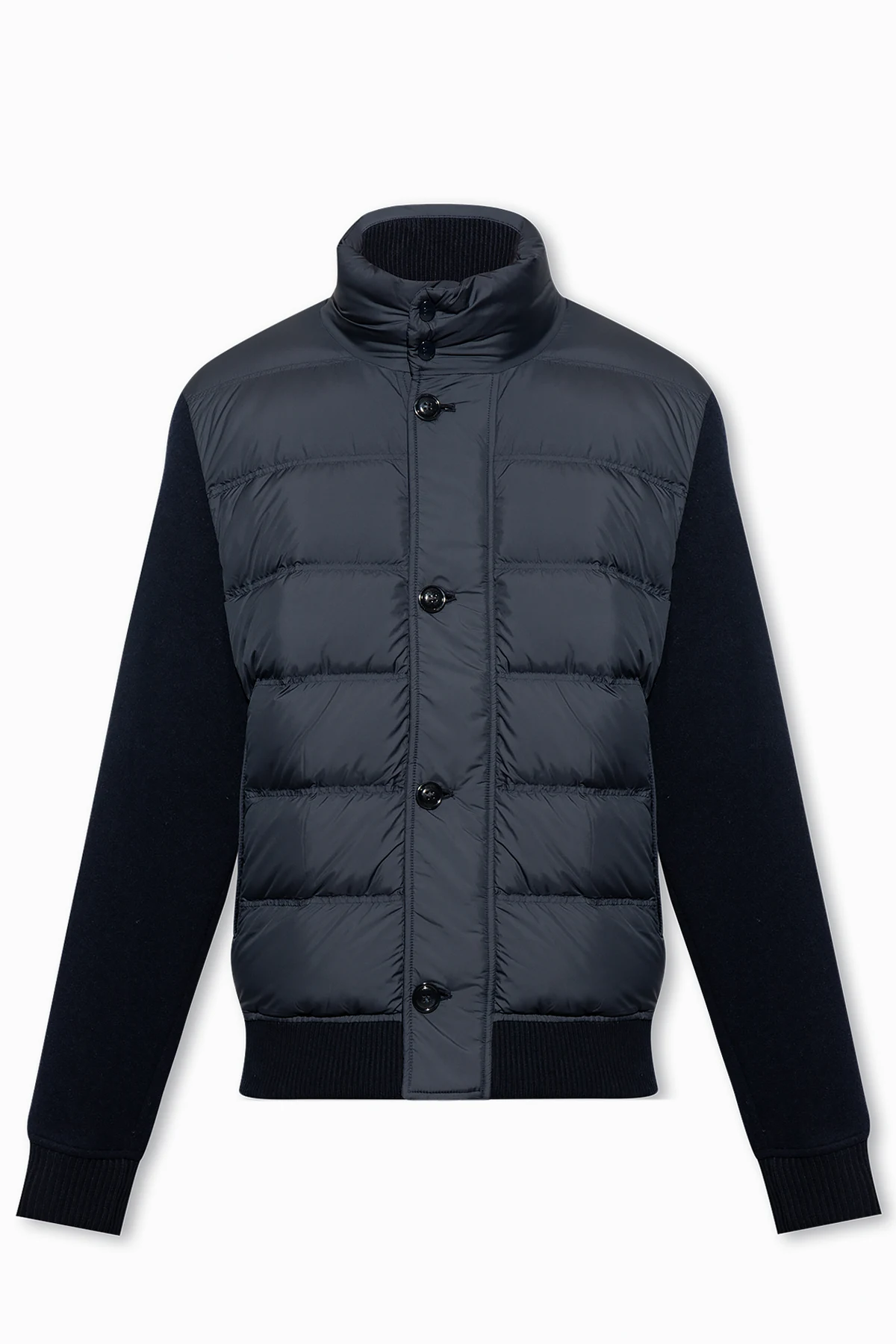 Jacket with down front