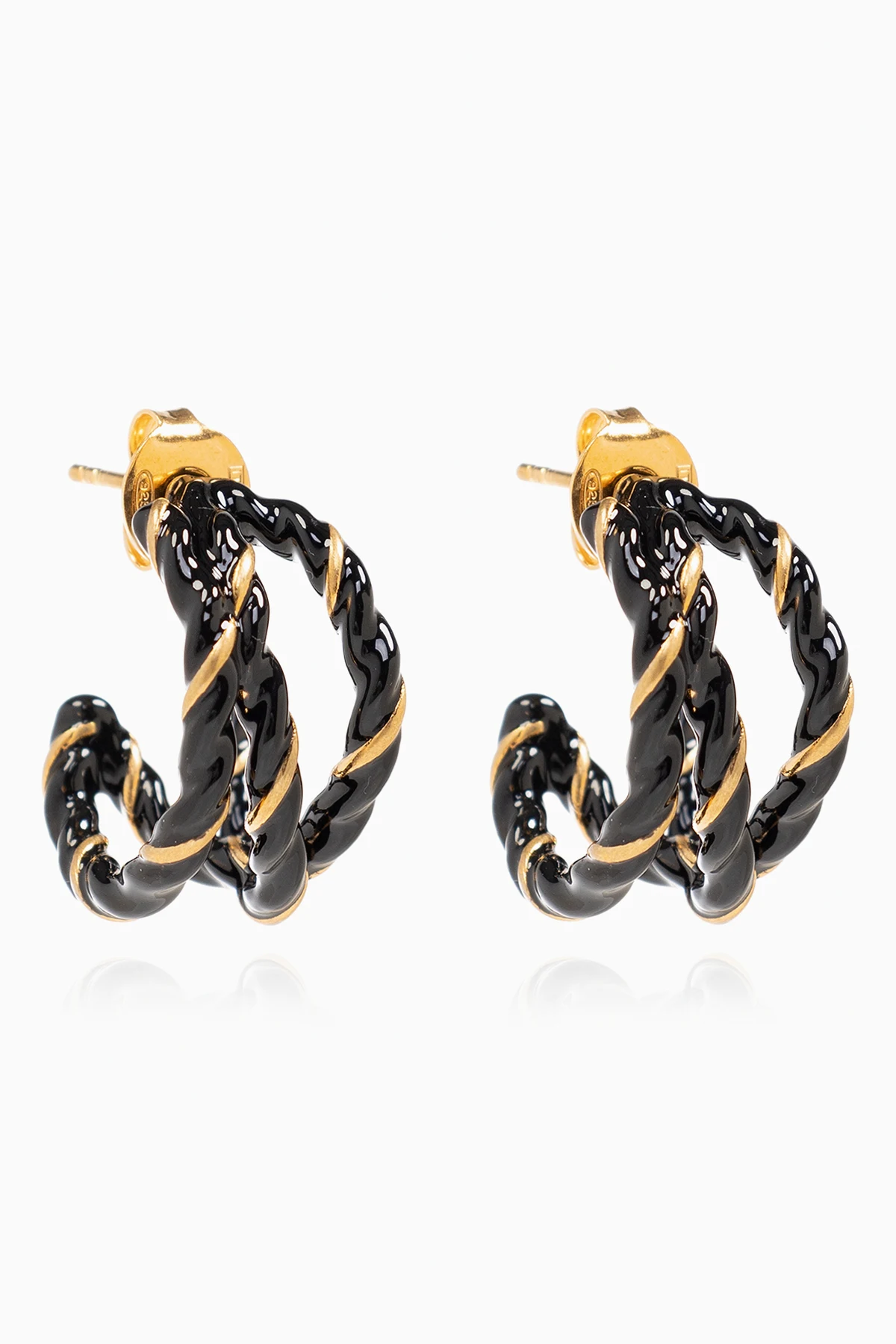 BLACK Brass earrings