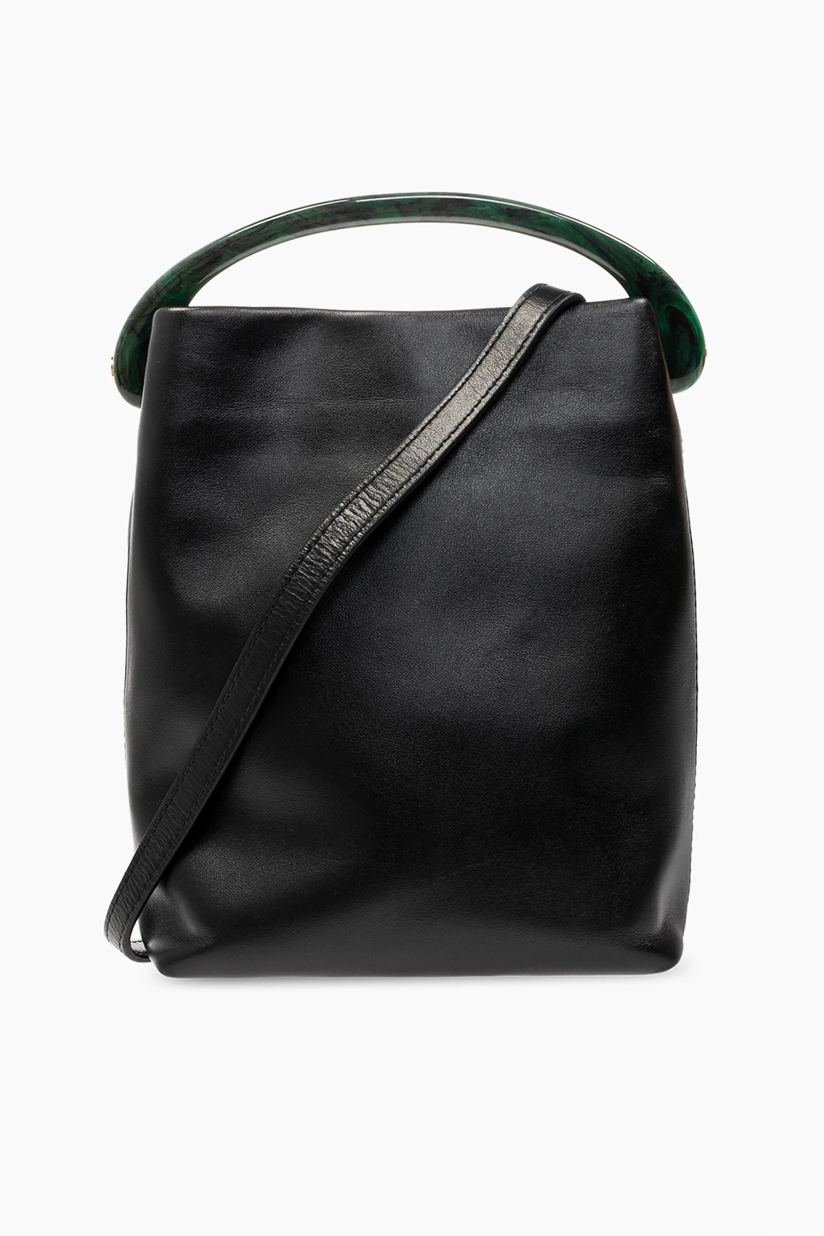 Leather shoulder bag