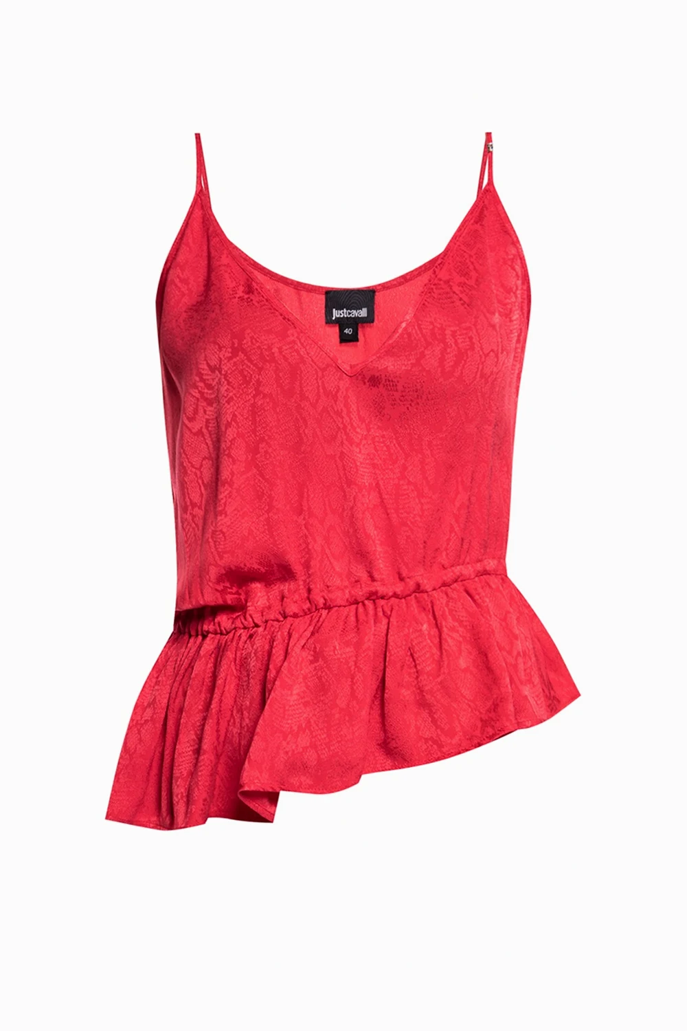 Slip top with ruffle