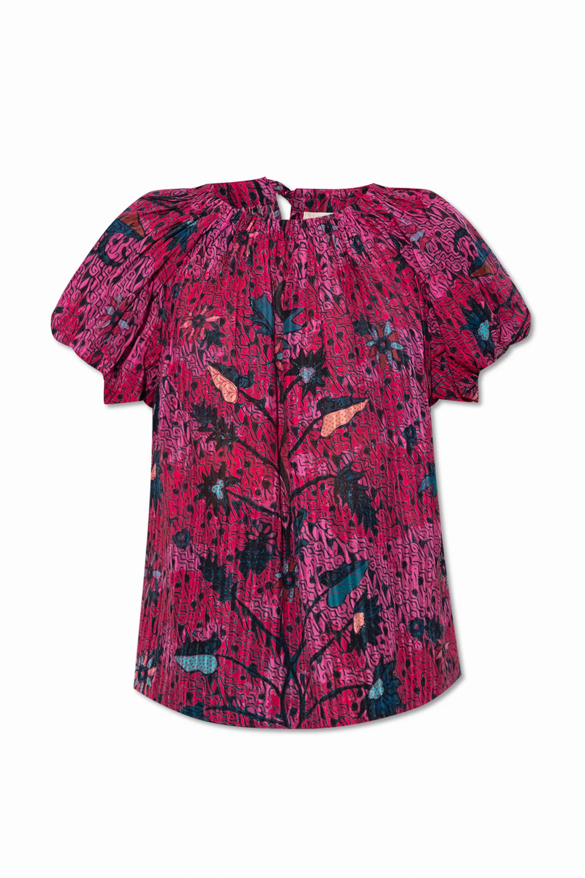 ‘Flo’ top with puff sleeves