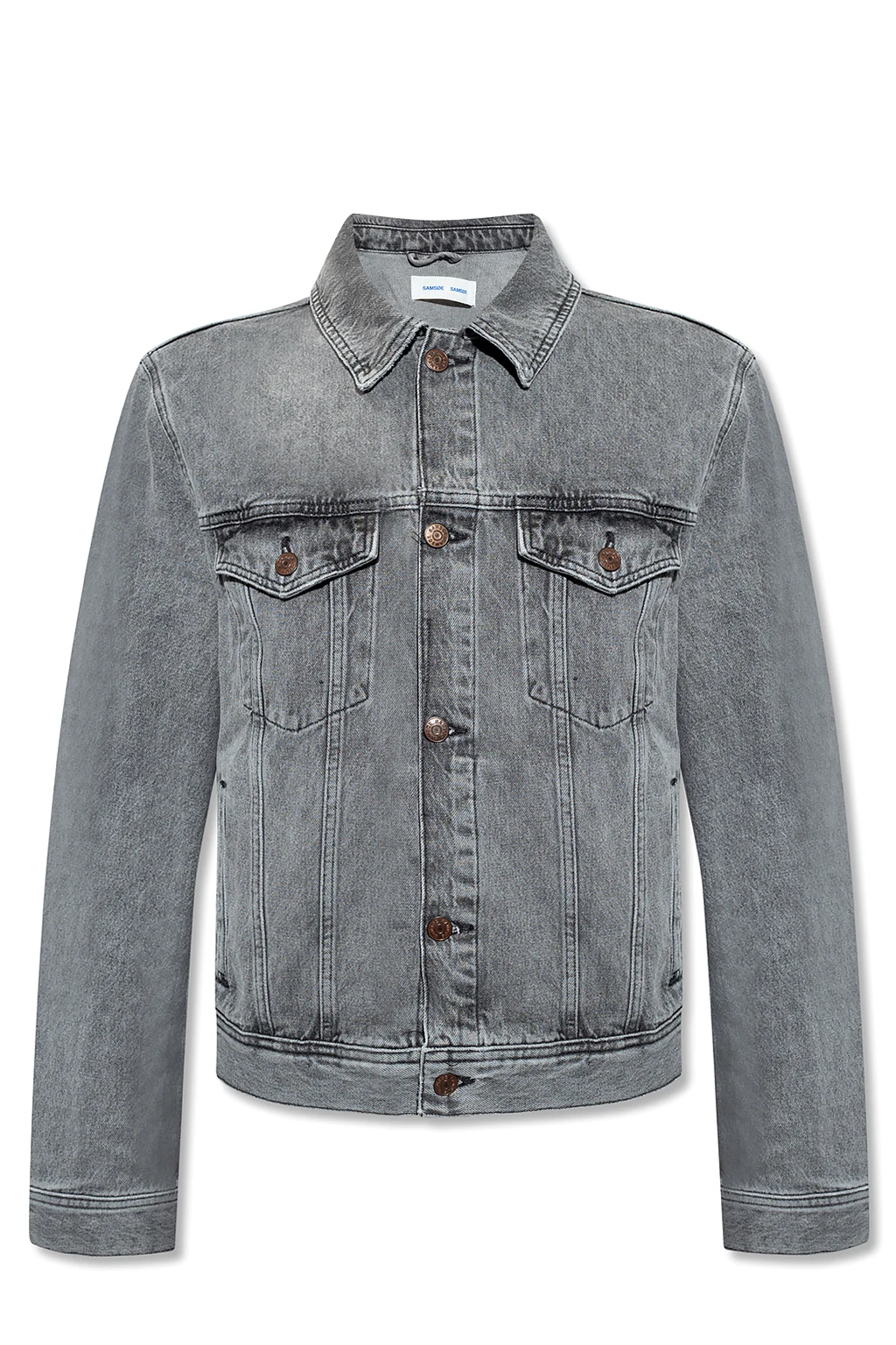 Denim jacket with vintage wash