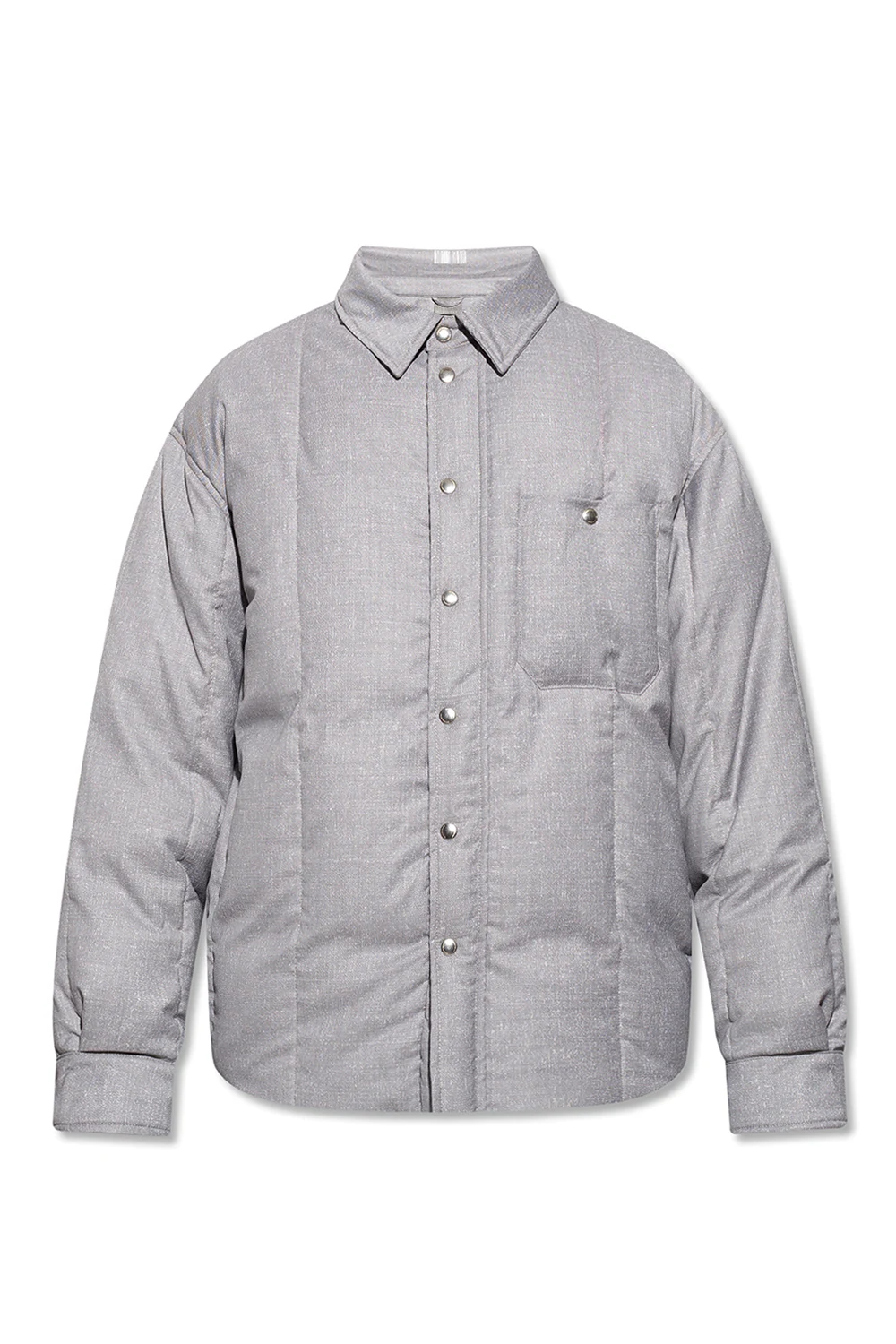 Puchowa kurtka o kroju koszuli