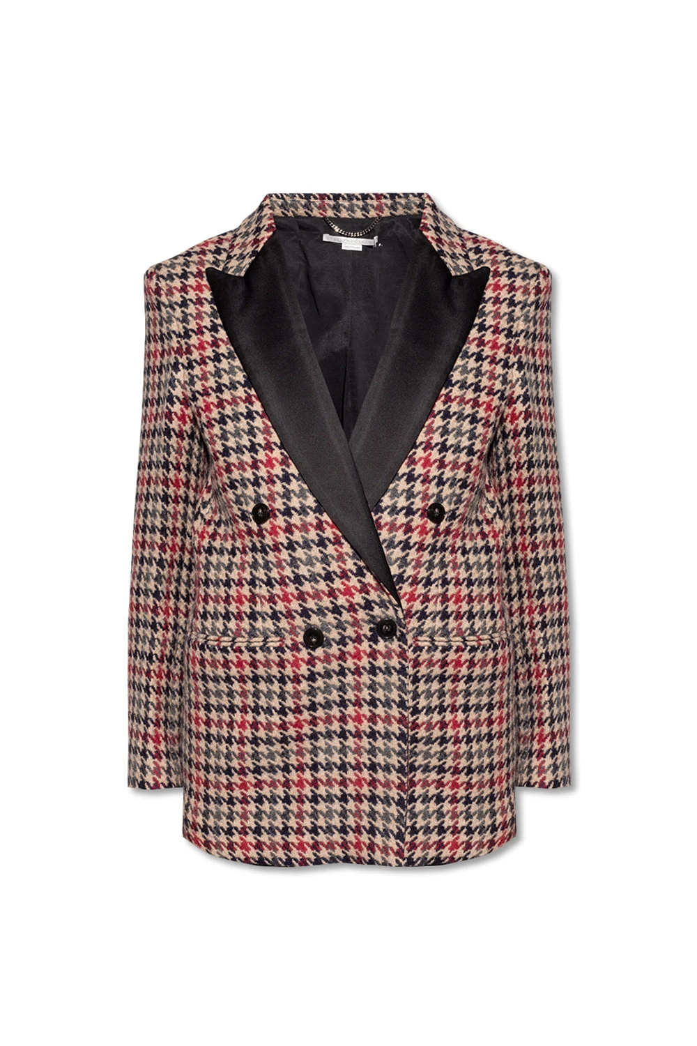 Houndstooth-pattern blazer