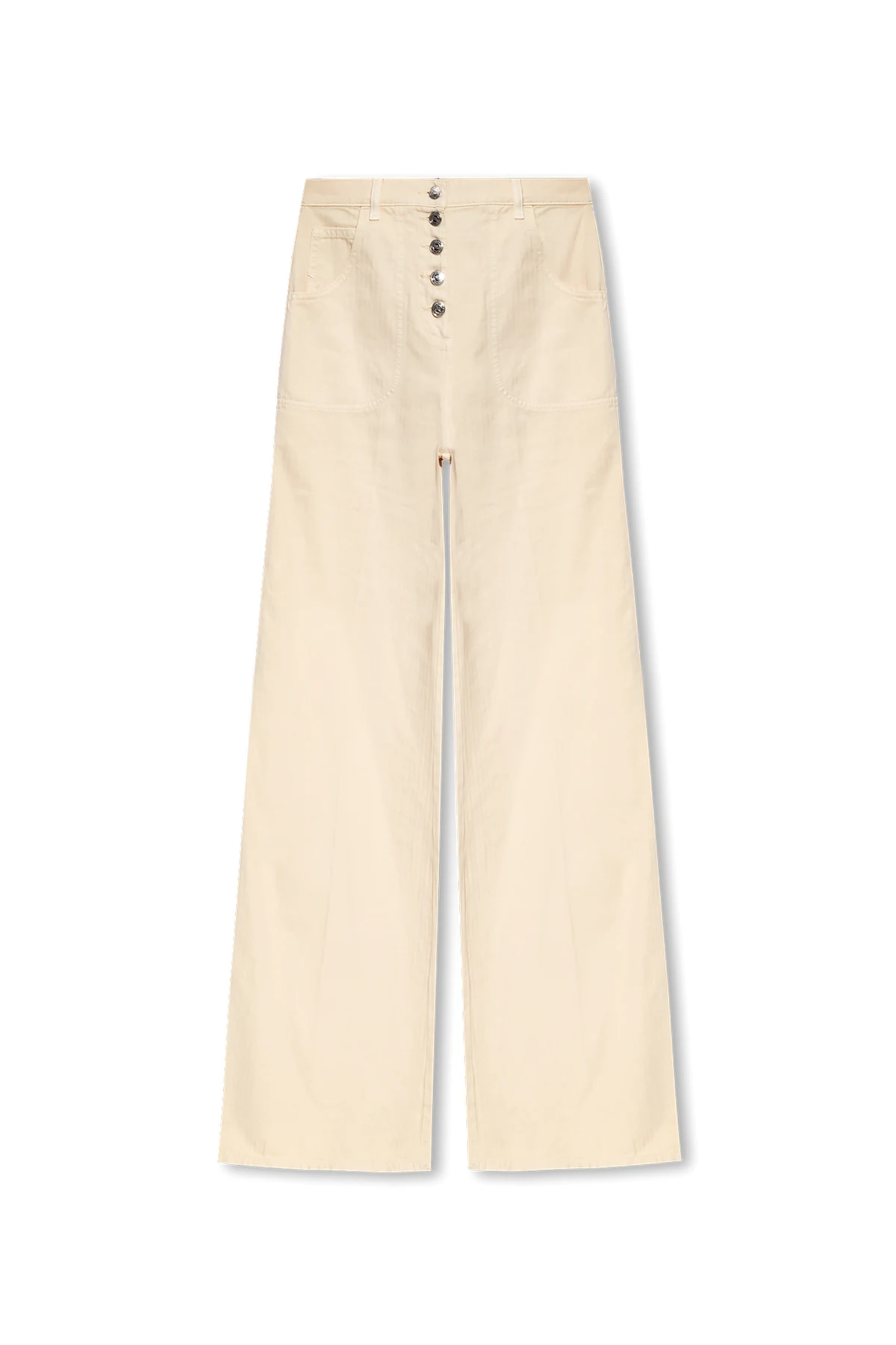 High-waisted trousers