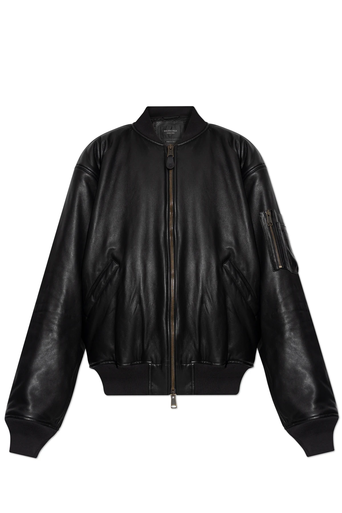 Lederjacke vom Typ bomber