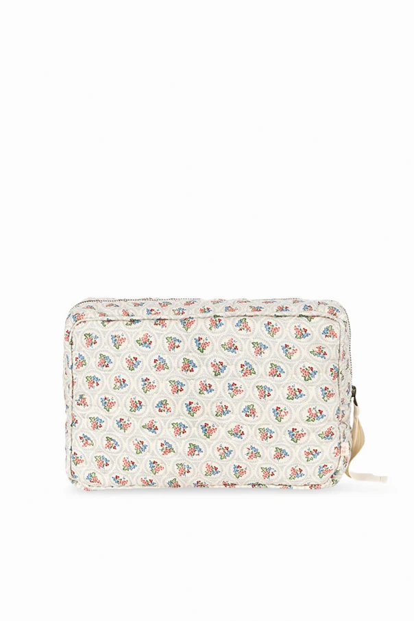 WEISS Kosmetiktasche mit Blumenmuster