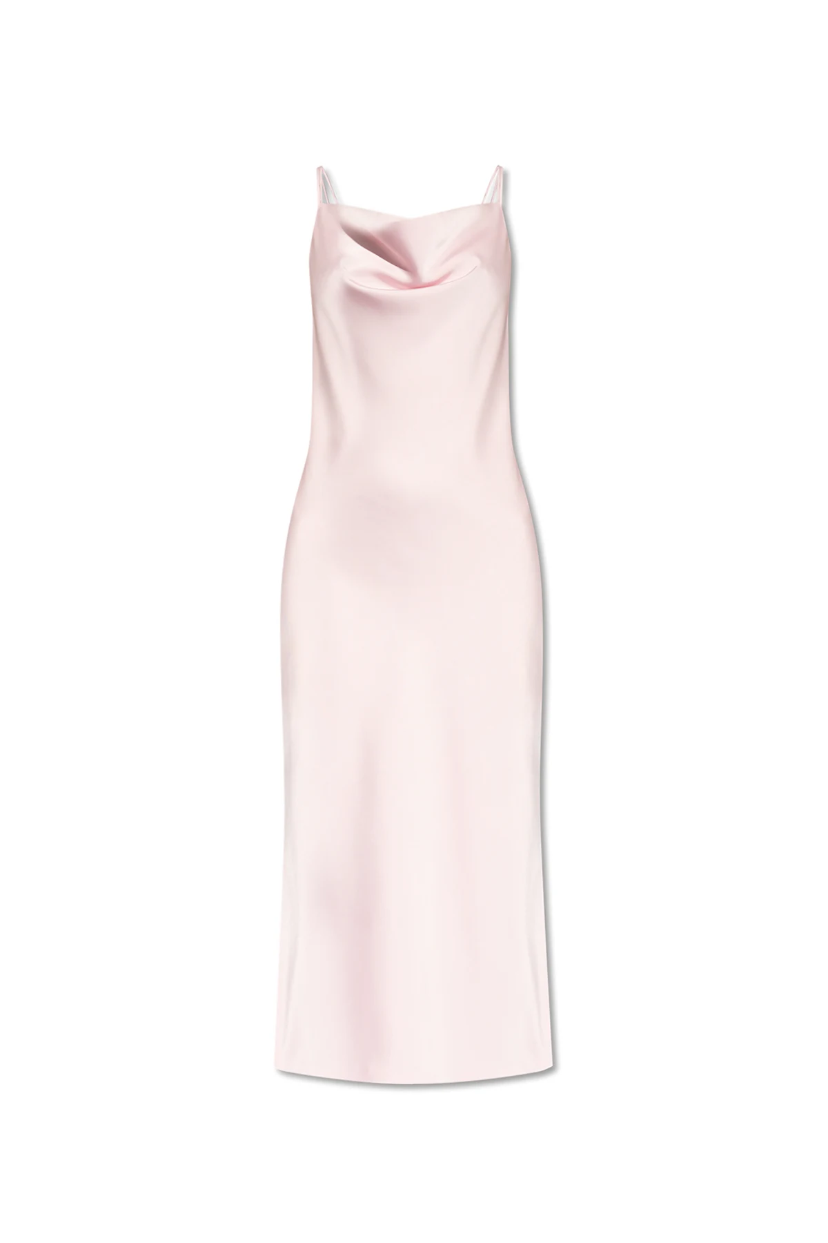 Satin dress with straps