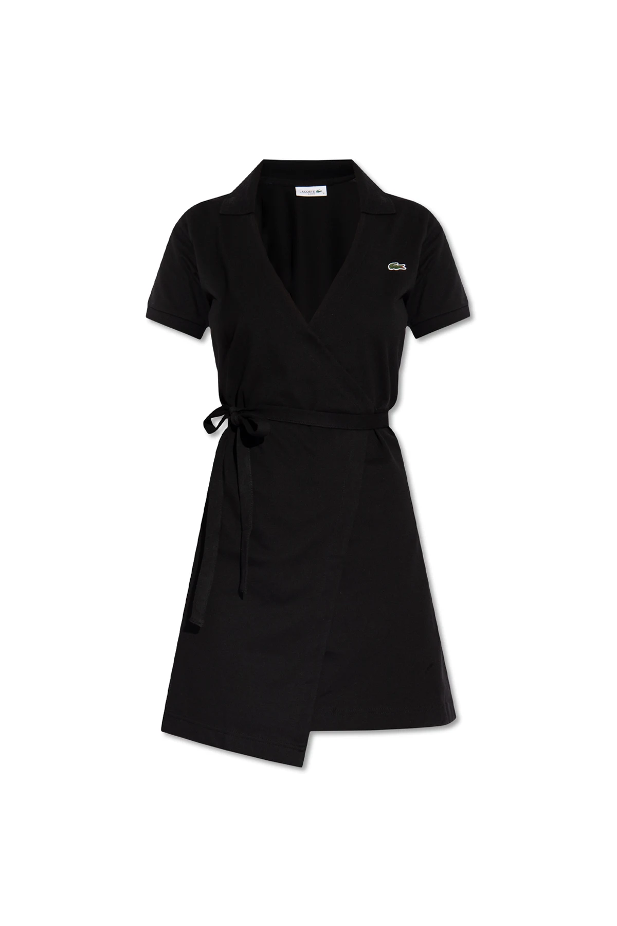 Kopertowa sukienka z logo