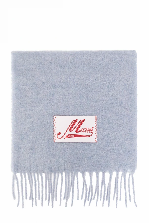 HELLBLAU Scarf with logo patch