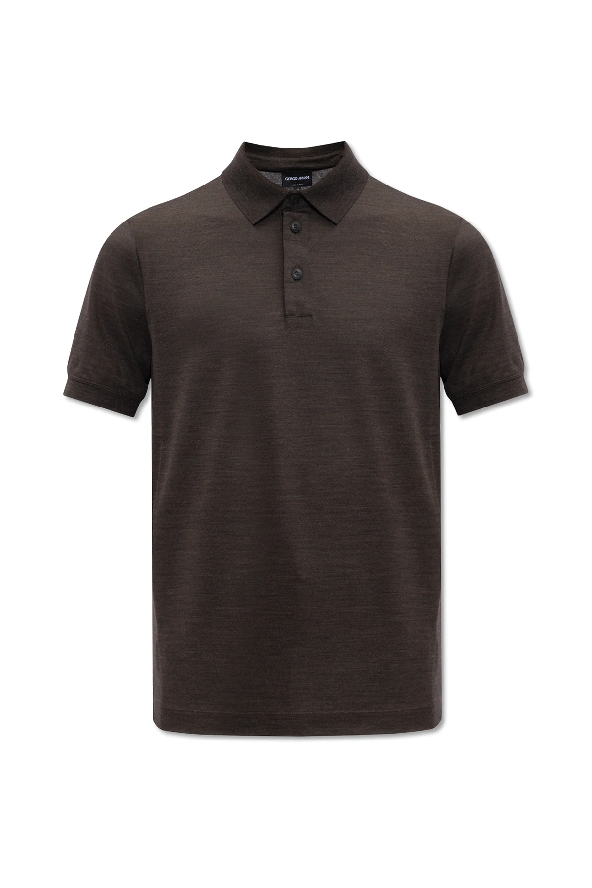 Wool polo shirt