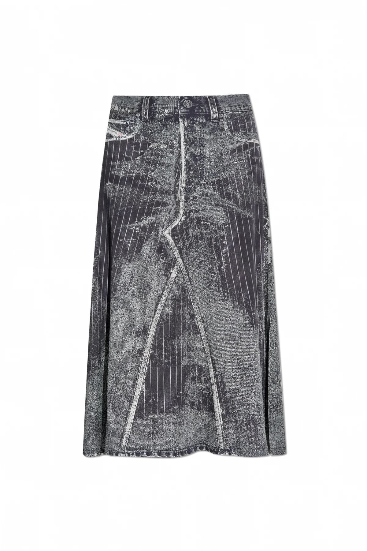 GREY Skirt with O-HANNA print