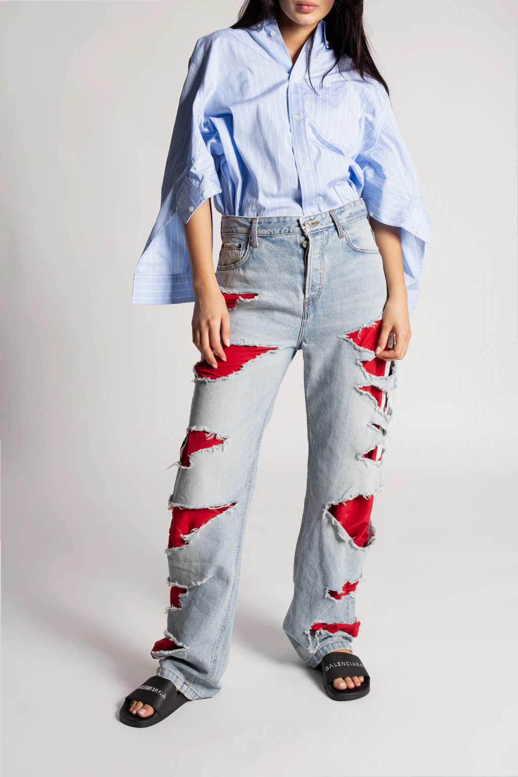 Klapki z logo ‘Pool’