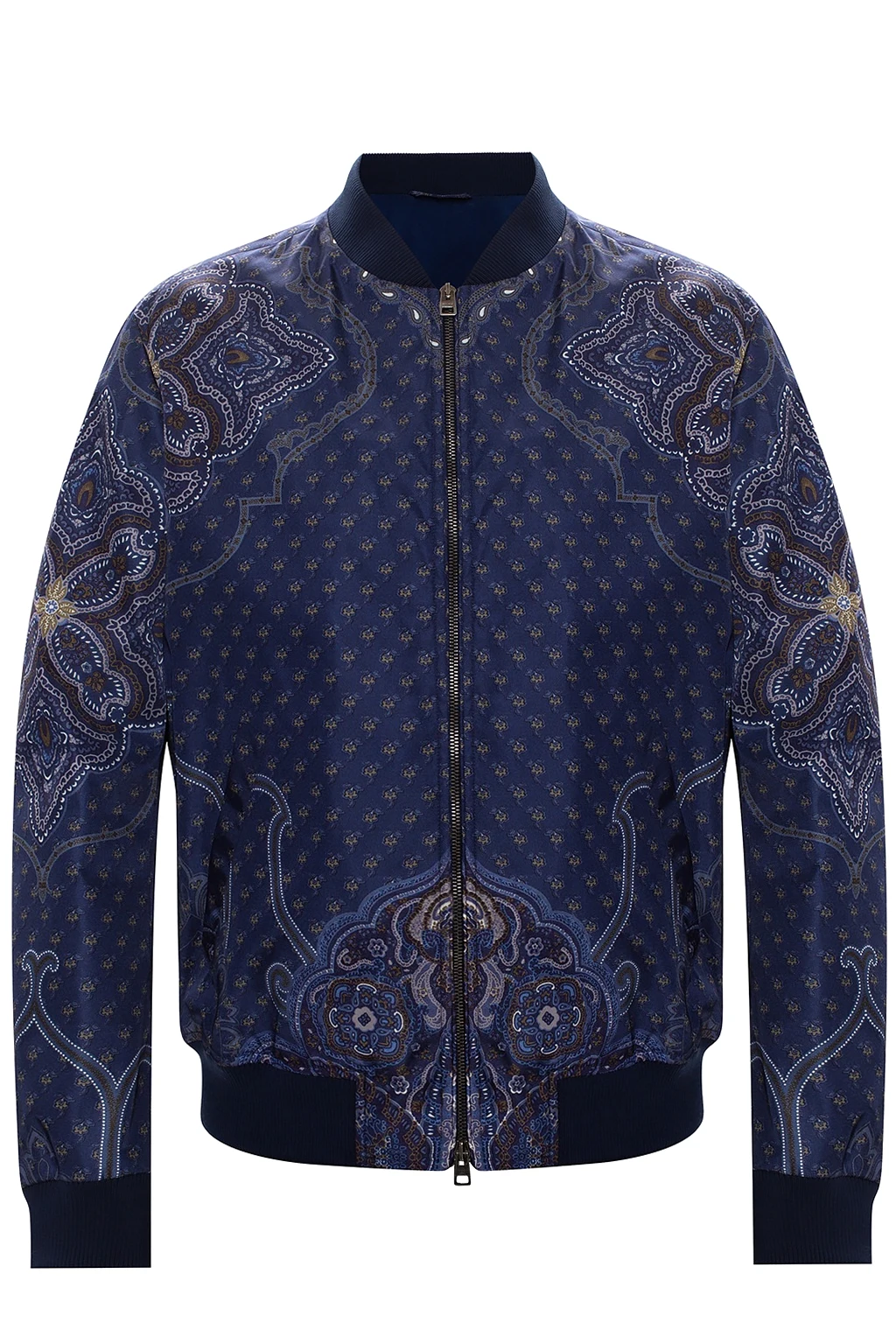 Patterned bomber jacket