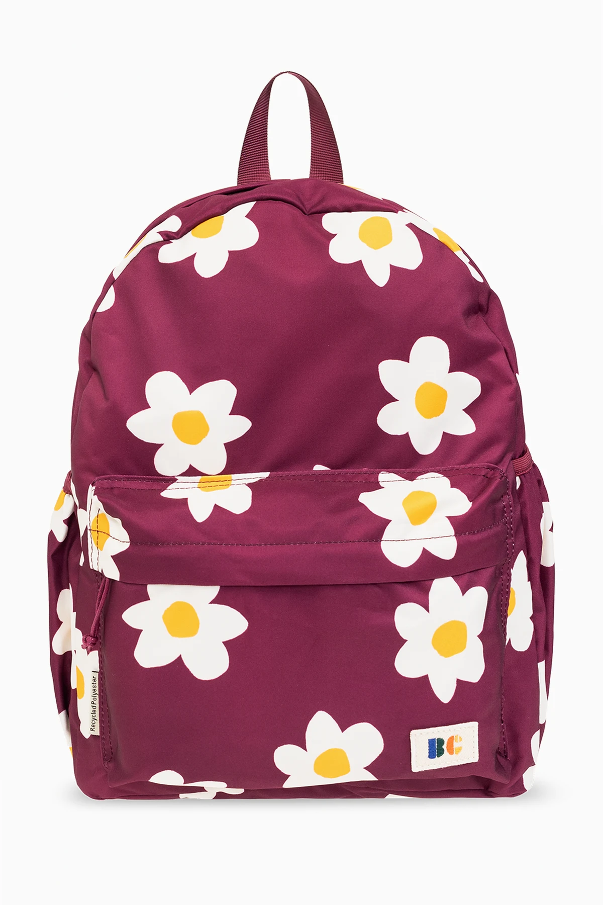 Backpack with floral motif