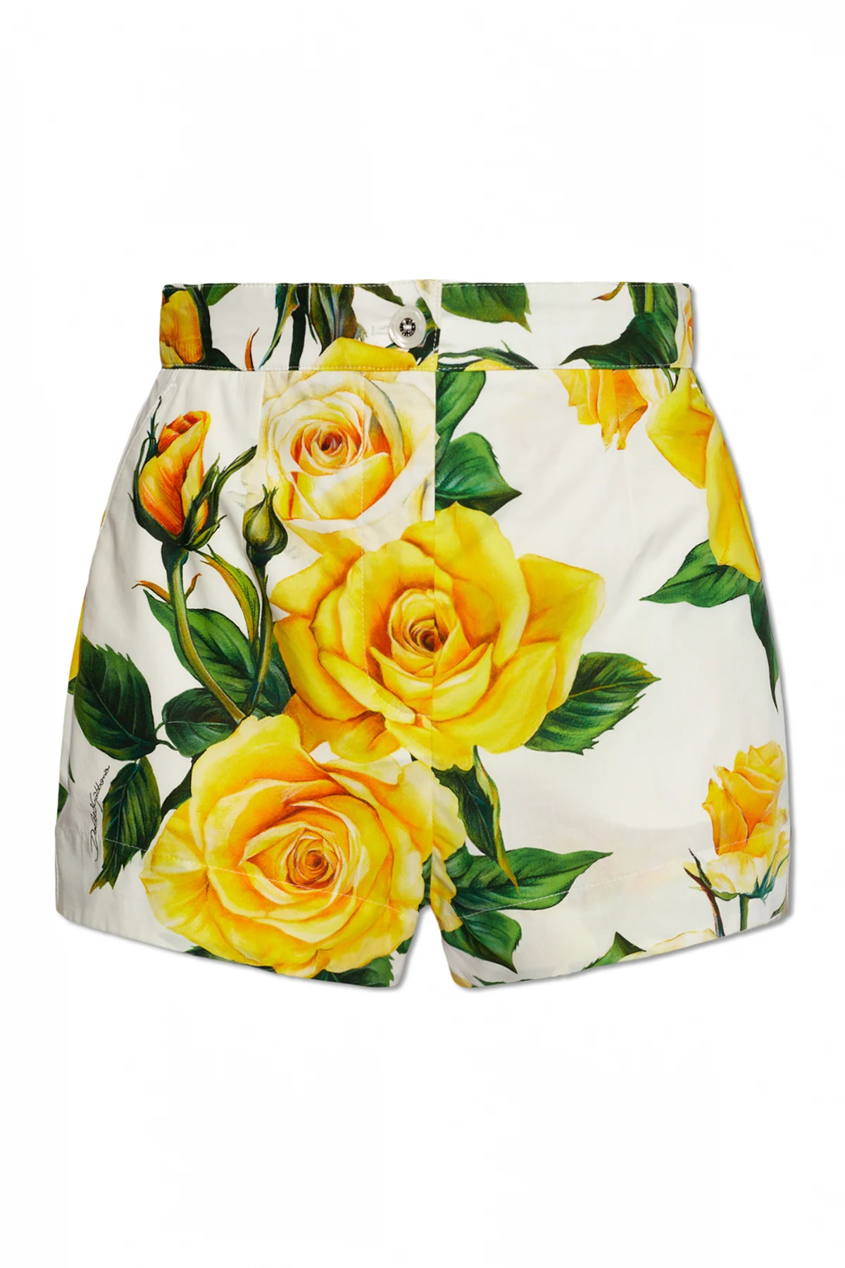 Shorts with floral motif