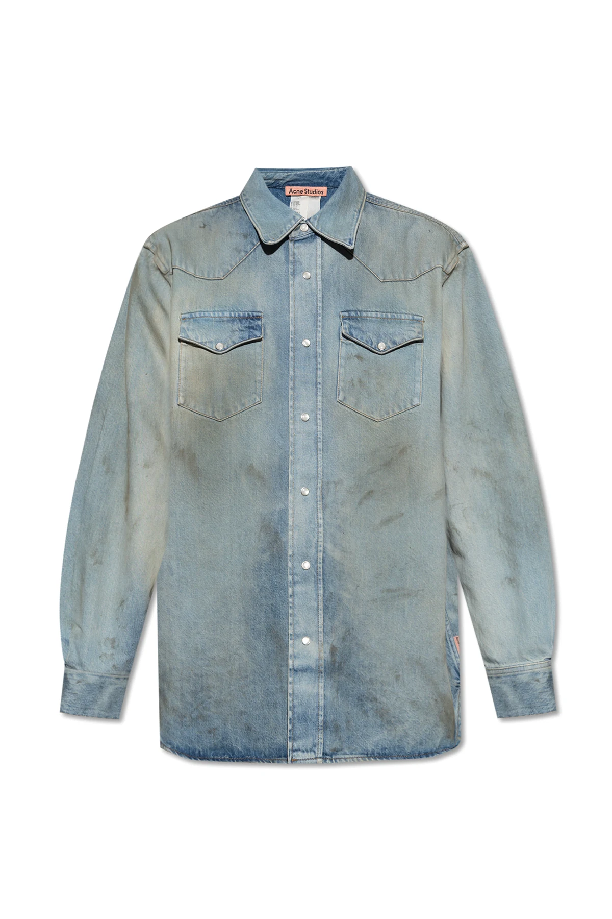 Jeansowa koszula z efektem ‘vintage’