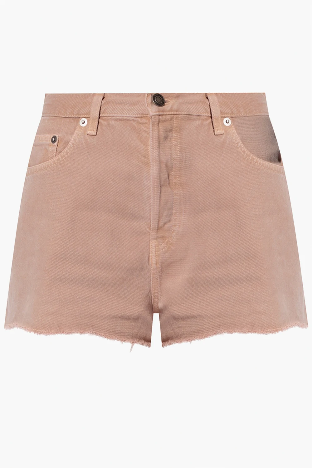 Denim shorts with logo