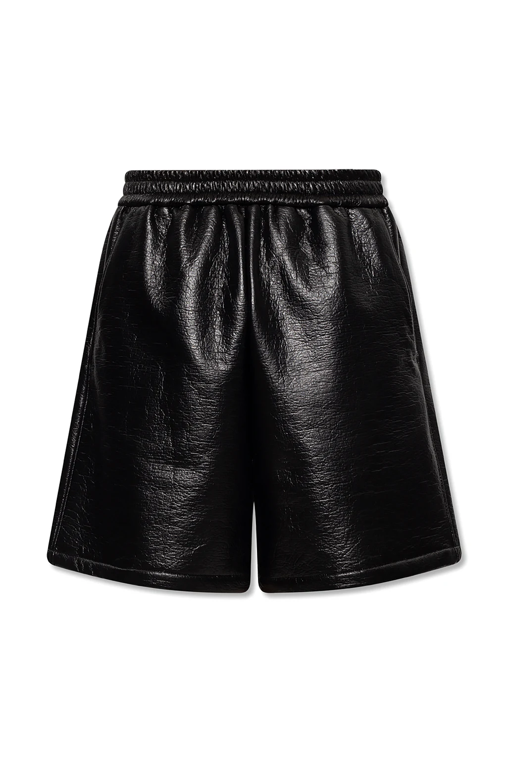 Faux leather shorts