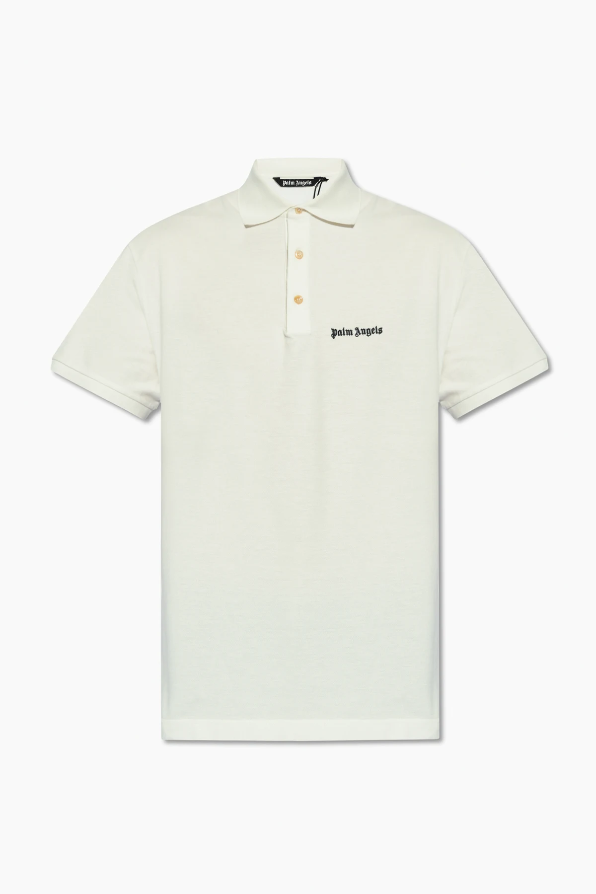 cream Polo shirt with logo