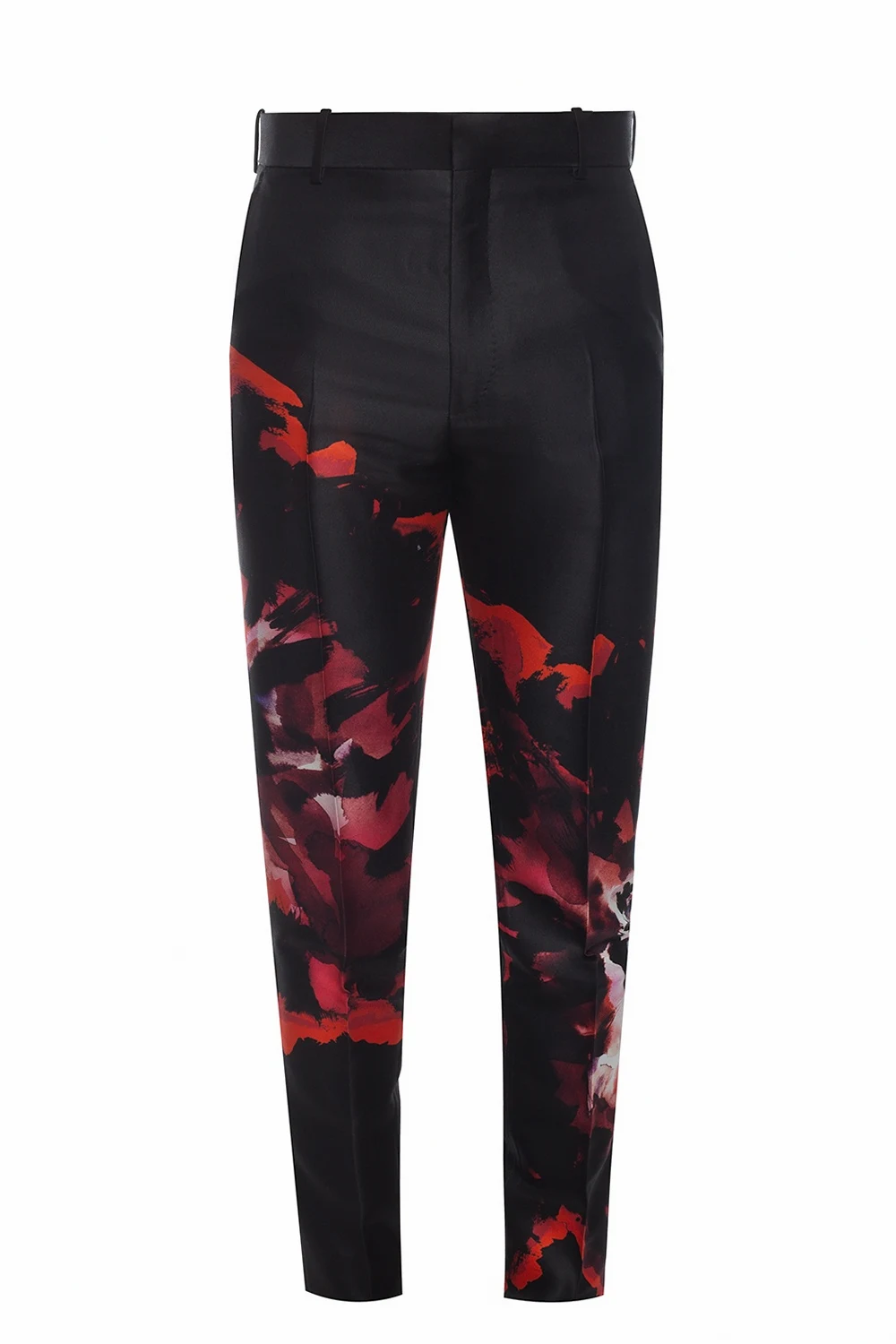 Creased trousers