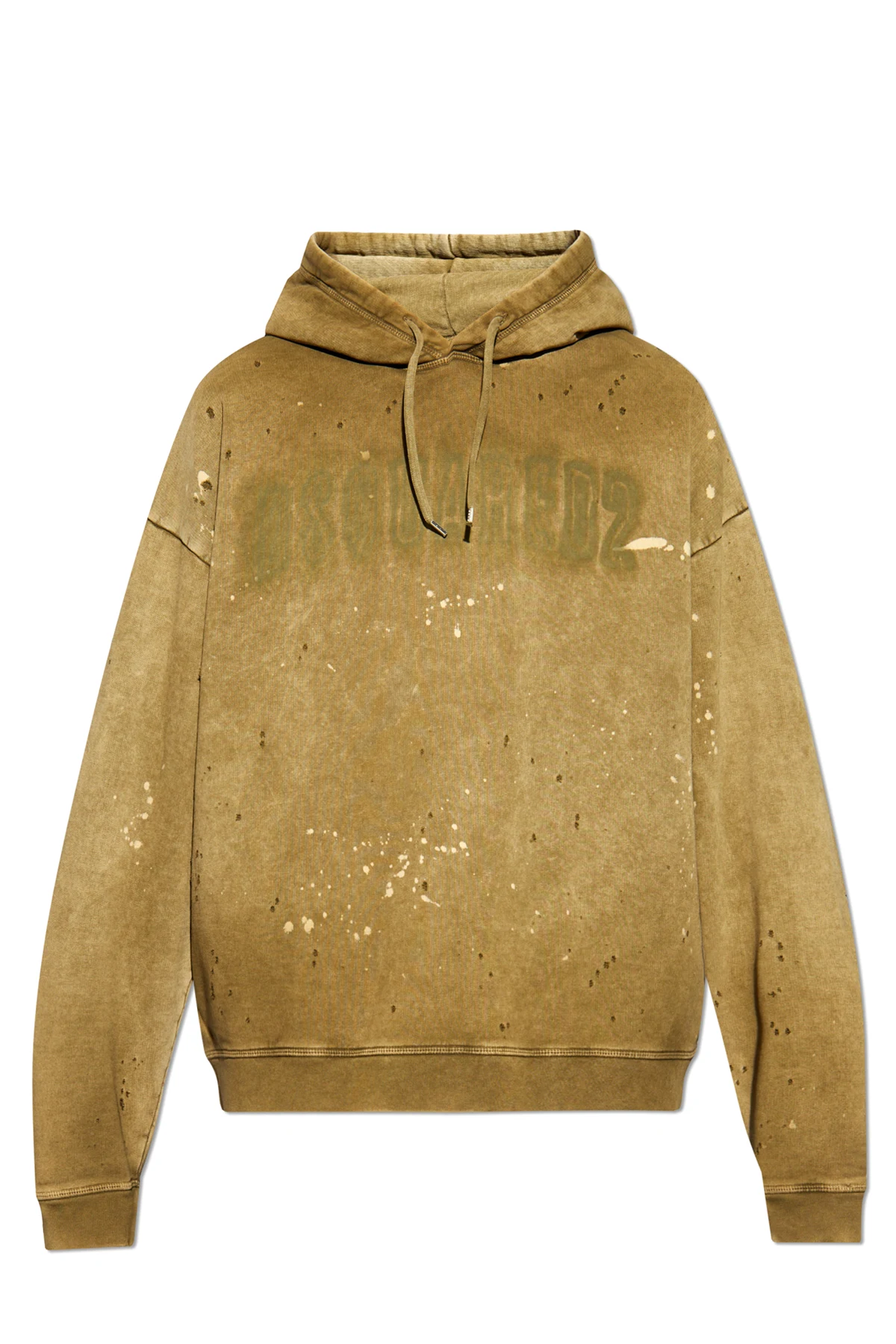 GREEN Sweatshirt with a `vintage` effect