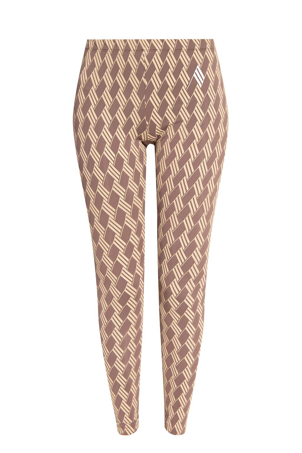 Patterned leggings with logo