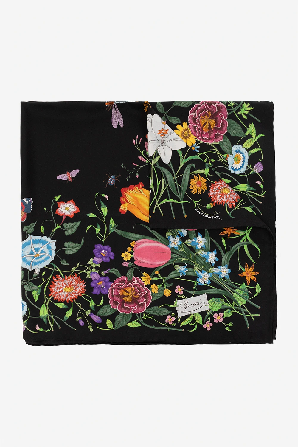 BLACK Silk neckerchief