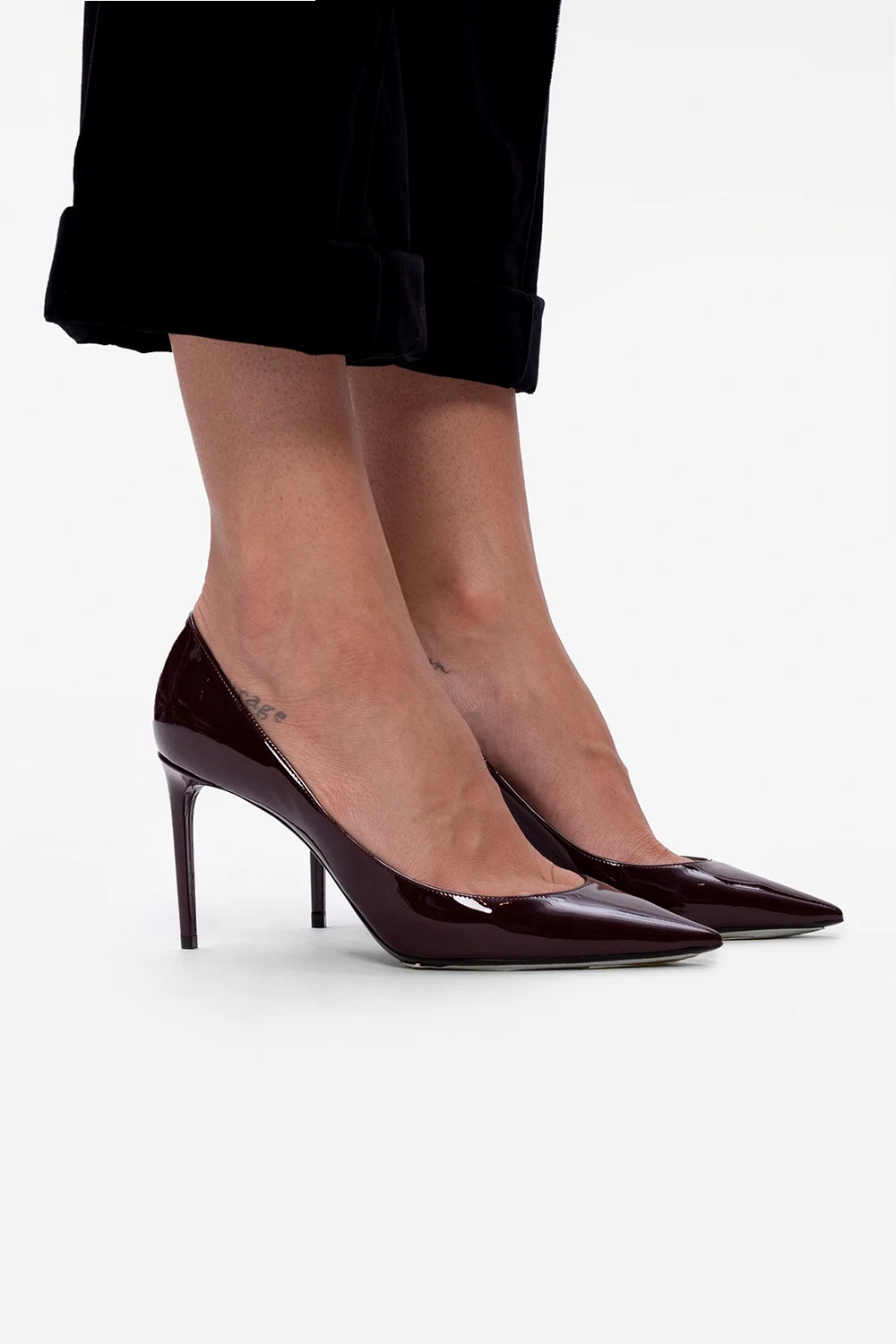 ‘Zoe’ leather stiletto pumps