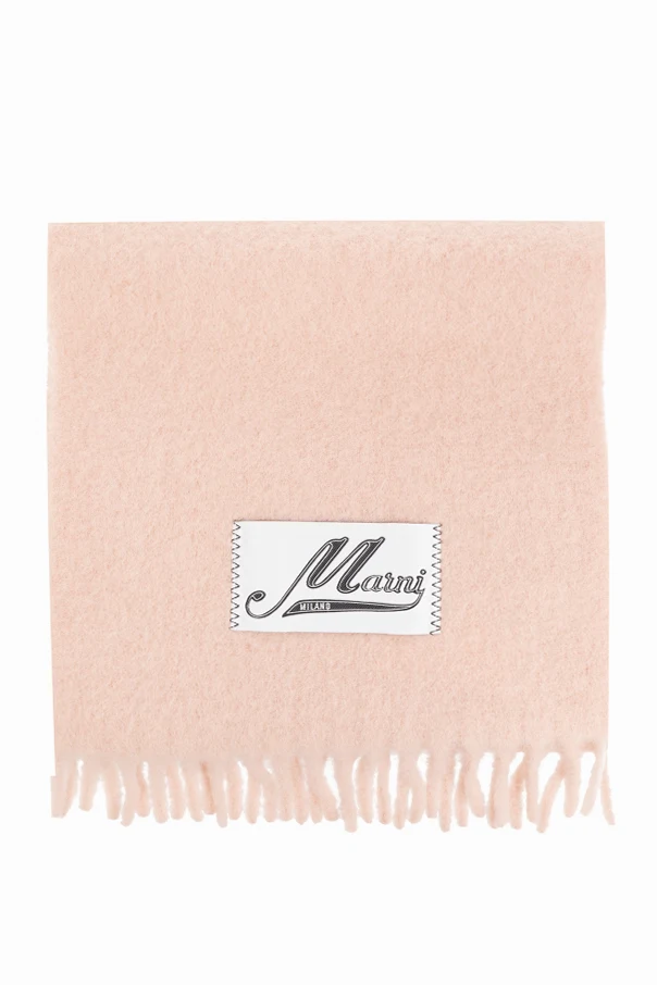 ROSA Wool scarf with logo