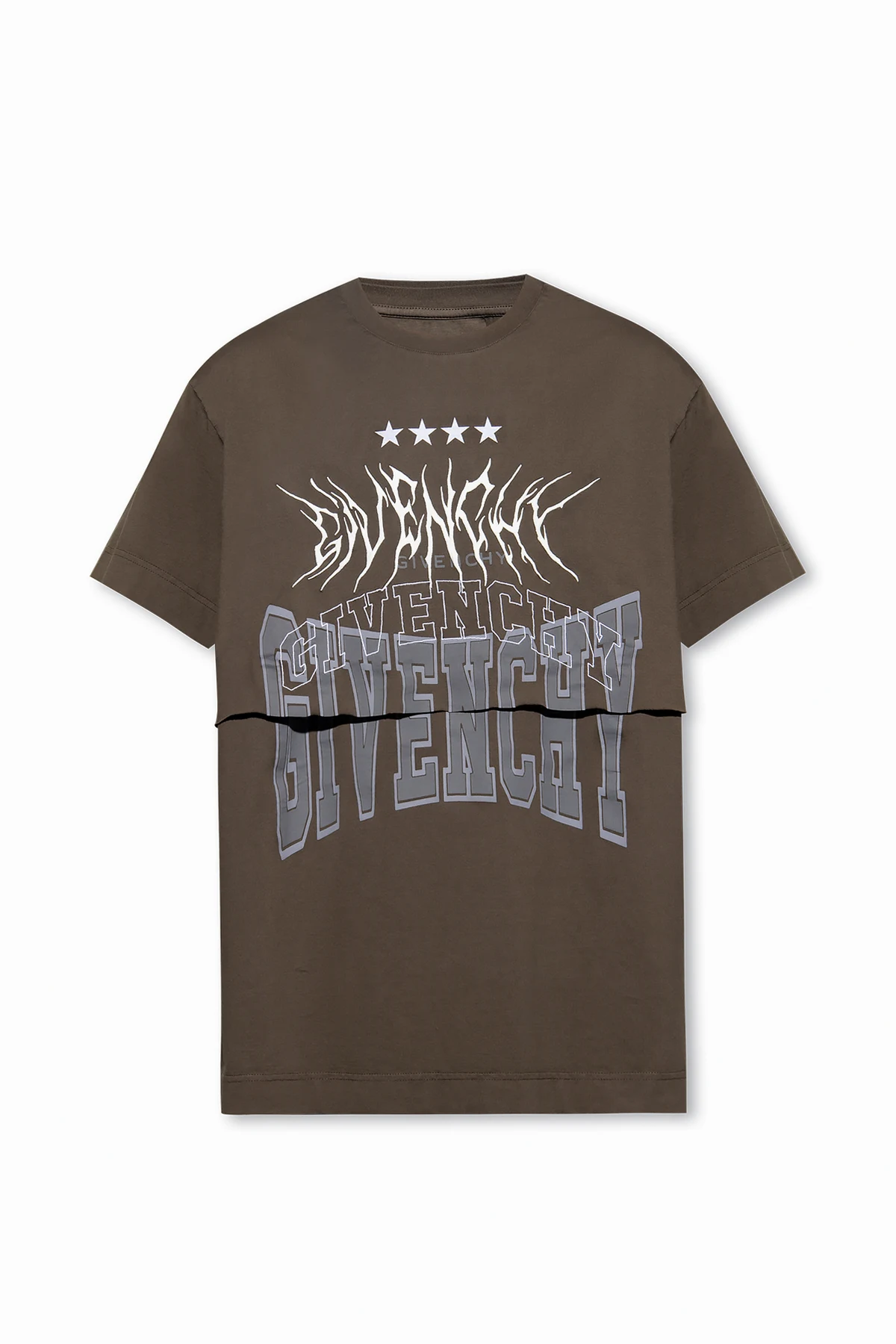 Dwuwarstwowy t-shirt z logo
