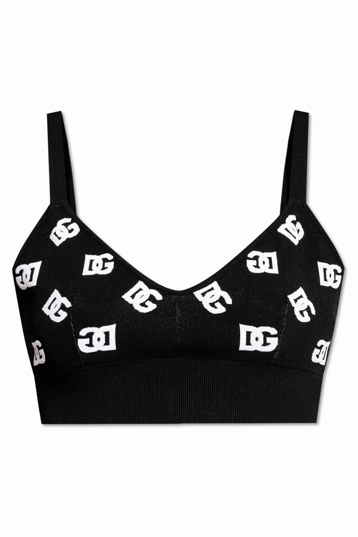 Short top with monogram