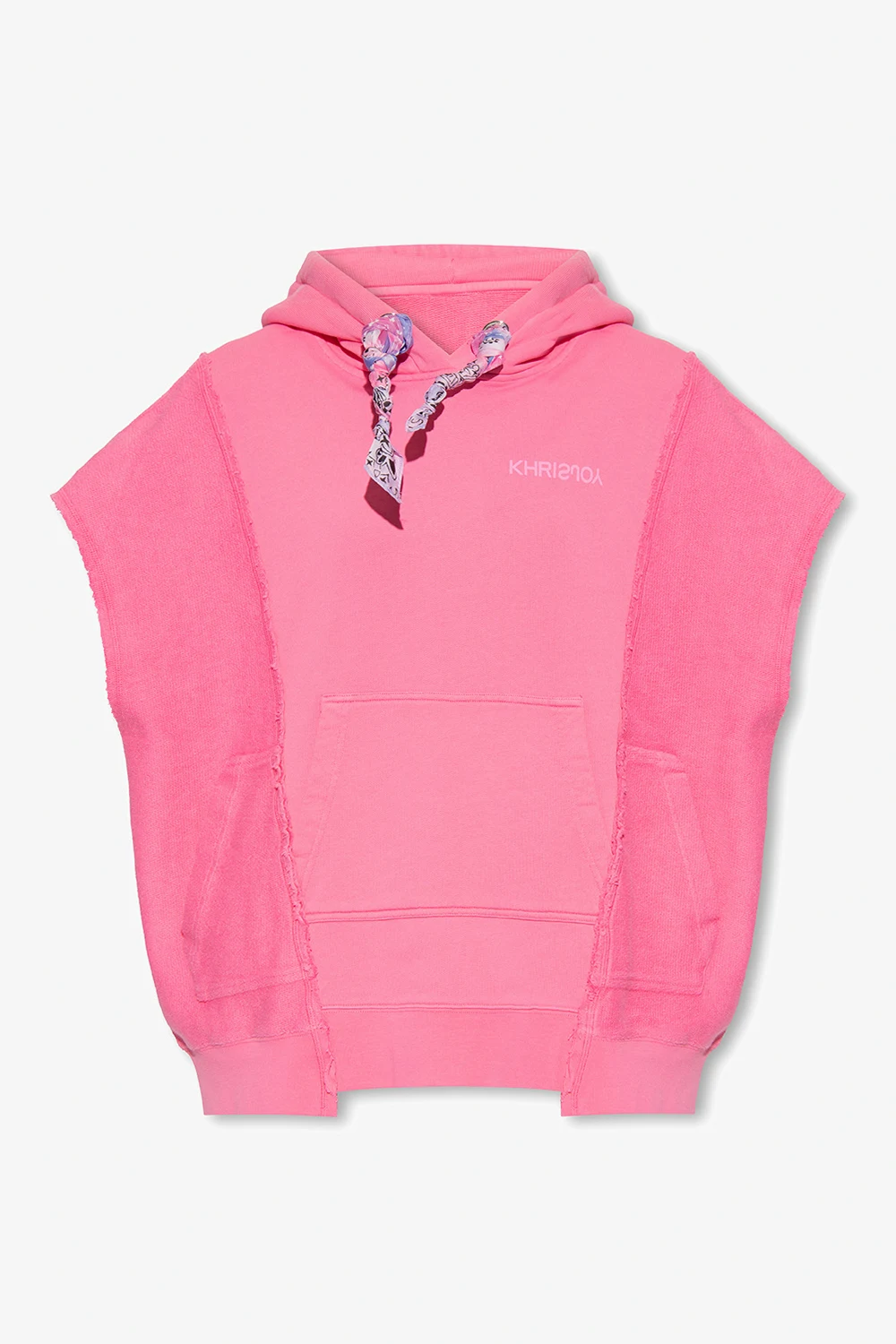 Oversize sleeveless hoodie