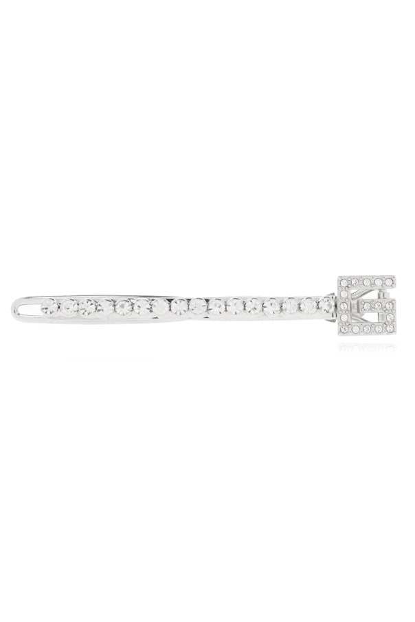 SILBER Crystal-embellished hair clip