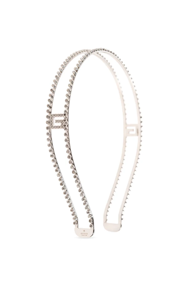 SILBER Crystal-embellished headband