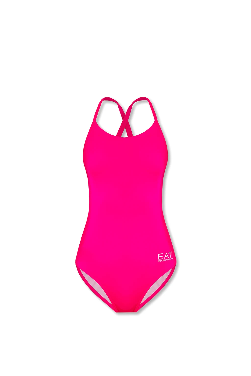 One-piece swimsuit with logo