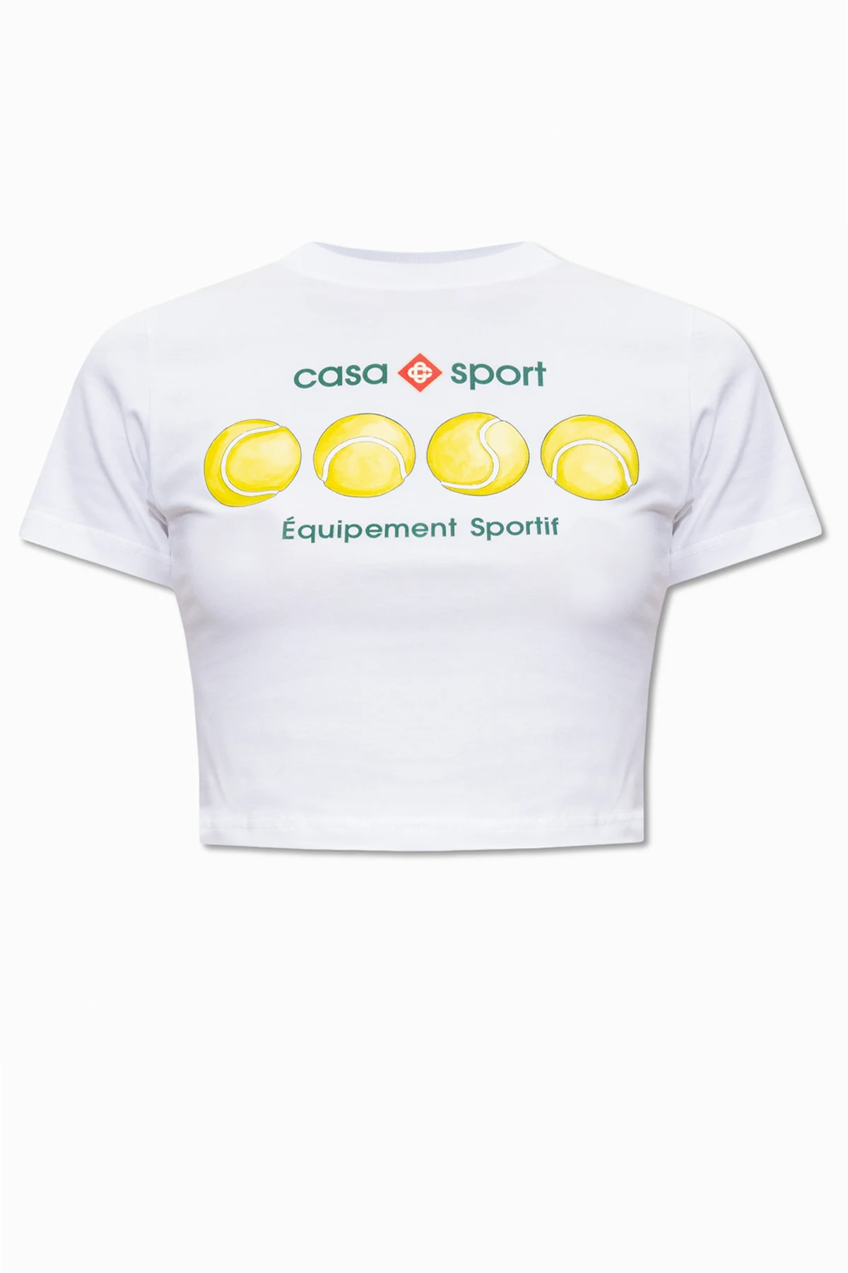 Cropped T-shirt with print