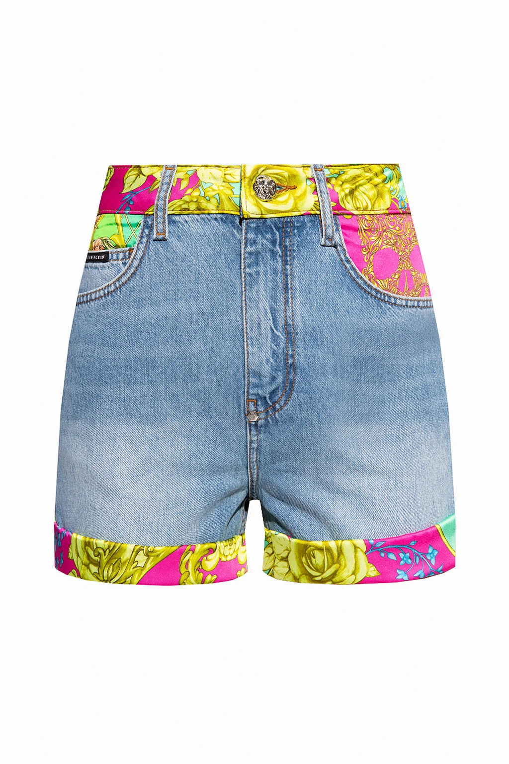 Shorts with floral motif