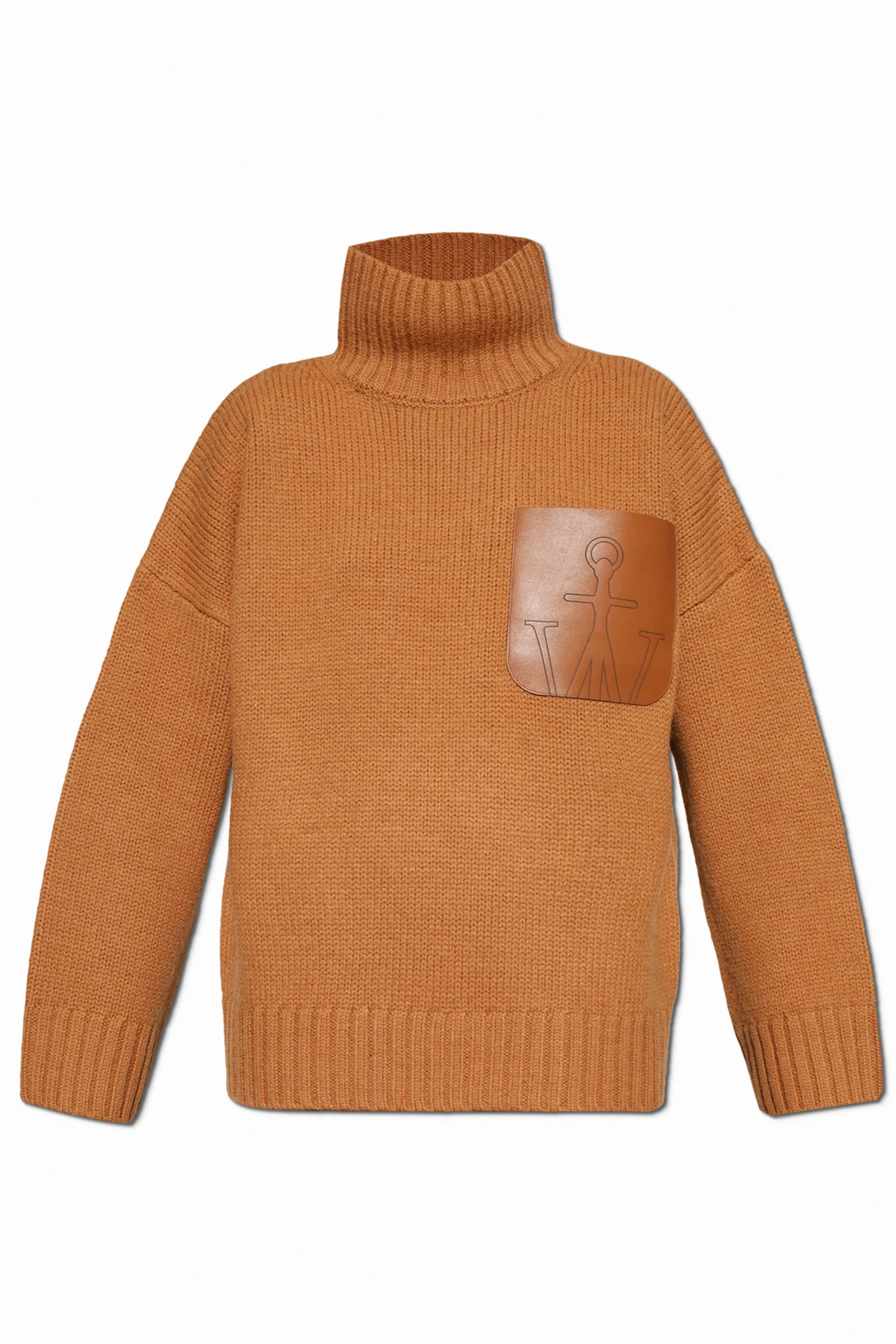 Rollkragenpullover mit Tasche