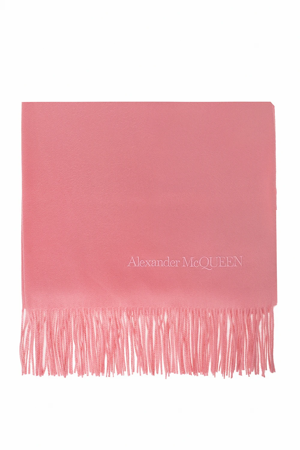 Cashmere scarf with logo