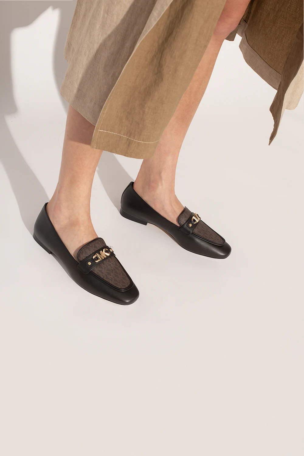 'Farrah' leather loafers