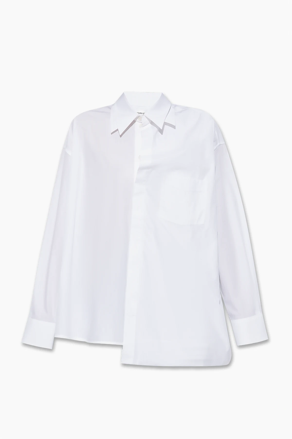 Shirt with double collar