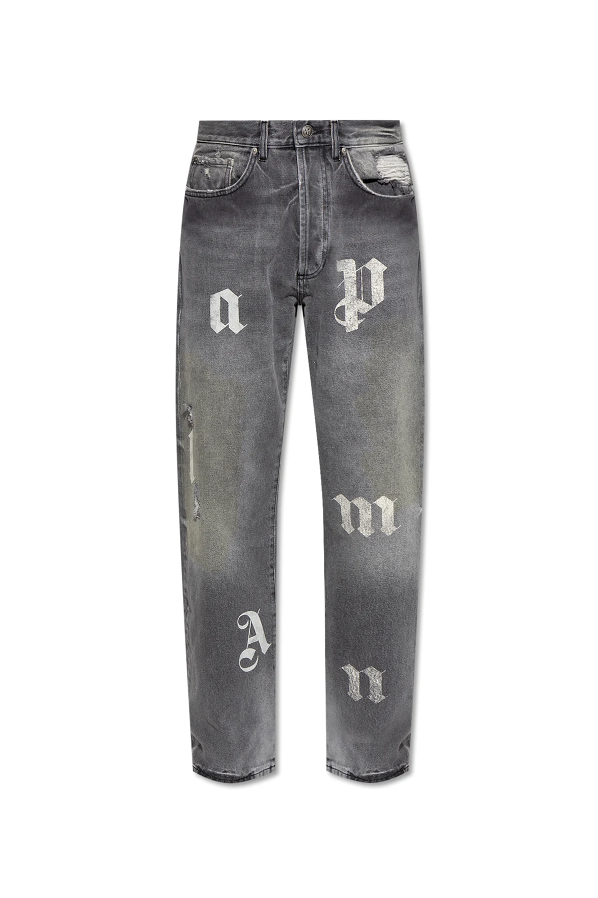 Jeans with raw finish