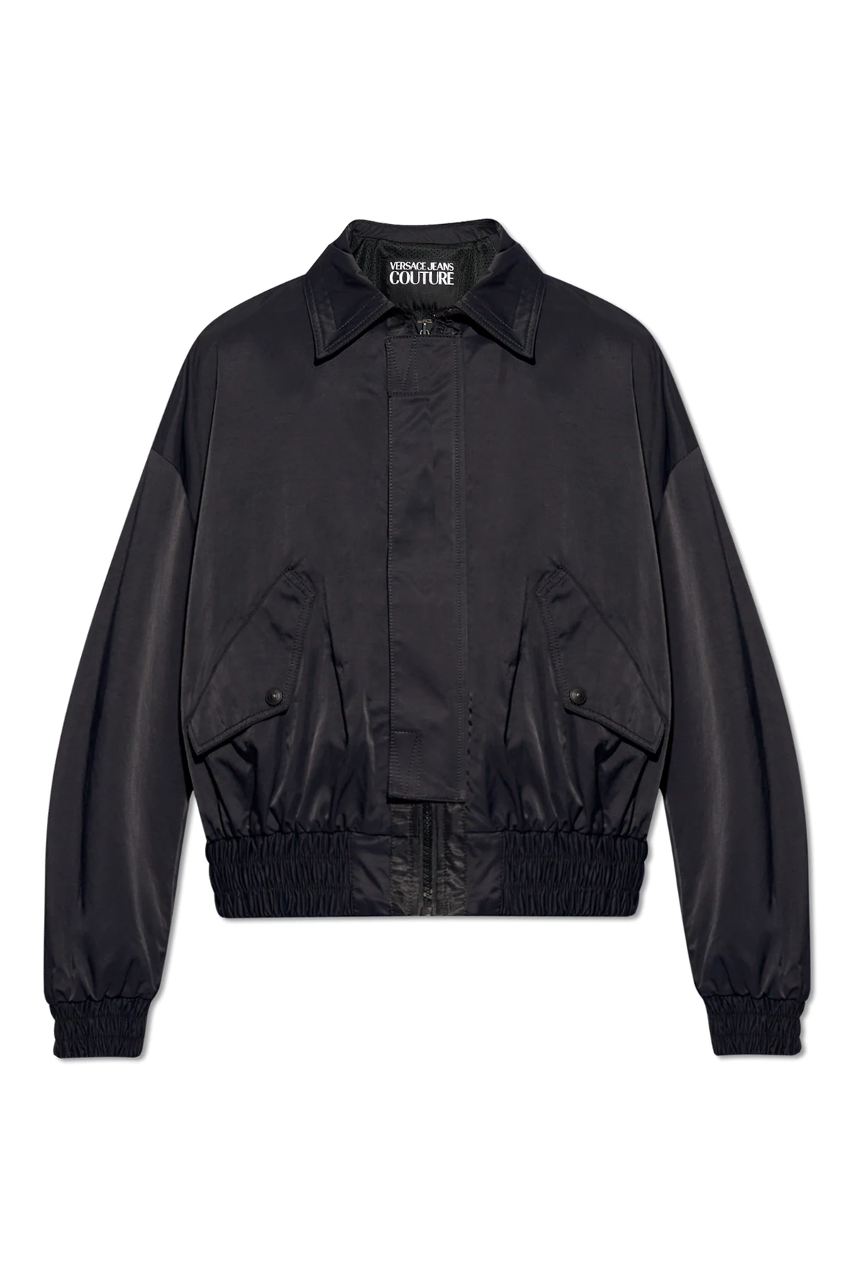 Jacket with logo patch