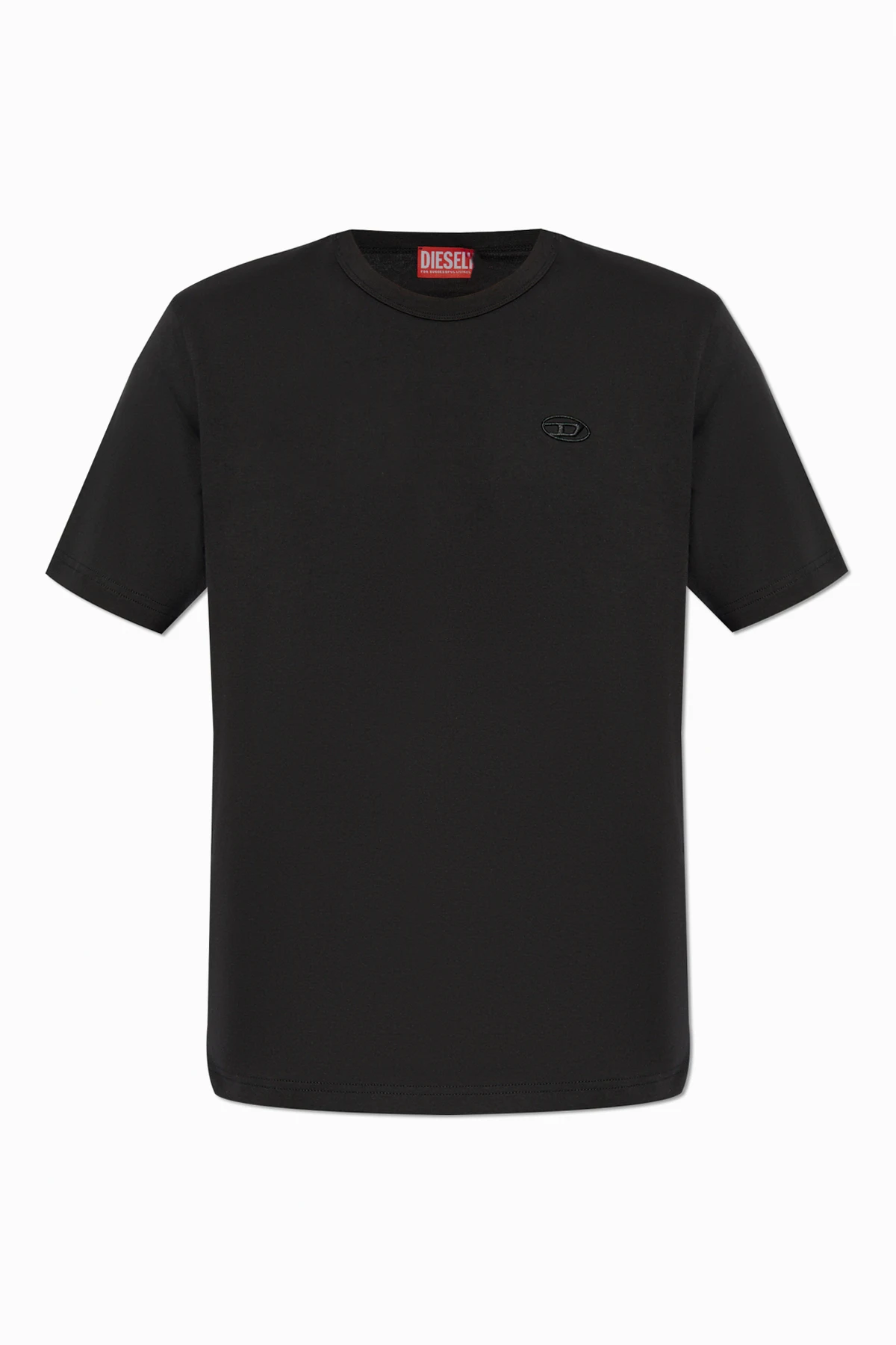 CZARNY T-shirt `T-ADJUST-SLITS-R17`