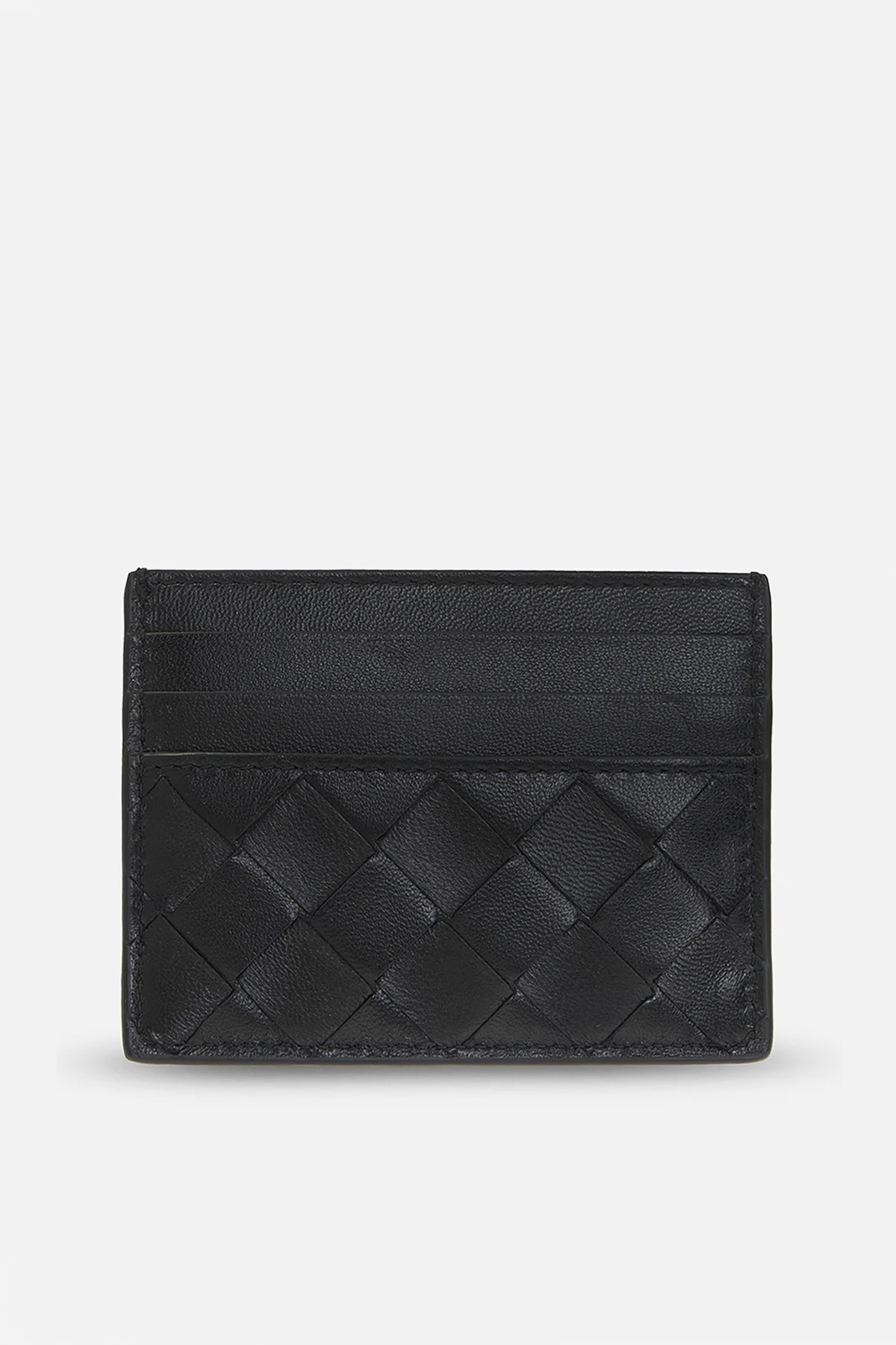 Card case with Intrecciato weave