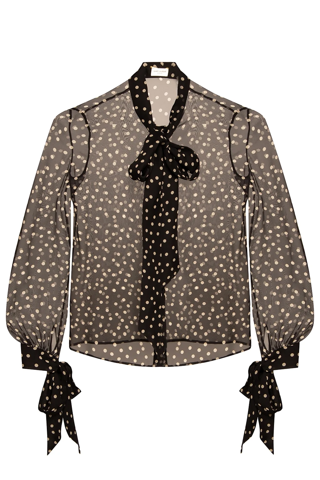 Shirt with polka dot print
