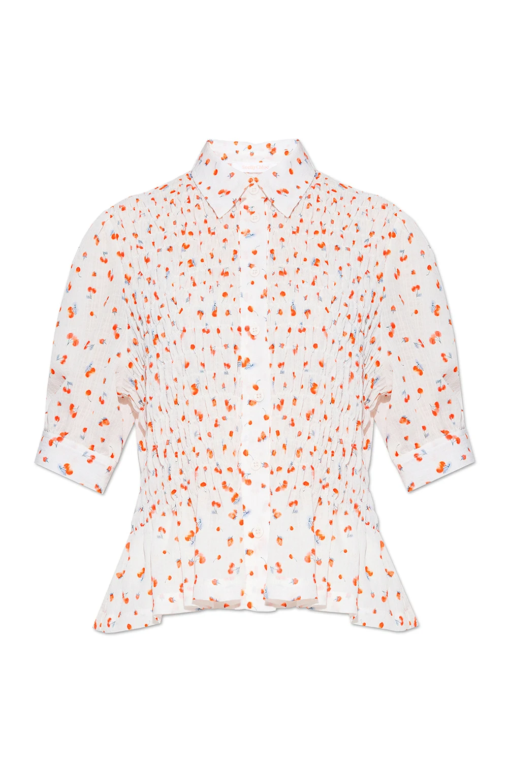 Brass shirt with short sleeves
